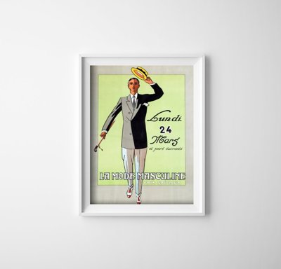 Vintage poster Men Fashion Poster Print