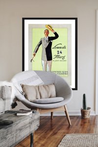 Vintage poster Men Fashion Poster Print