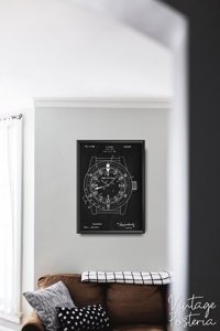 Canvas poster Rolex Patent Clock Wessel