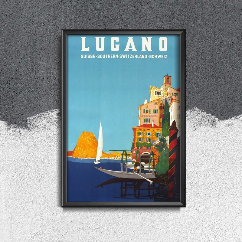 Vintage poster Switzerland Lugano