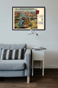 Vintage poster art Lago di Como Italia by Heinrich Berann