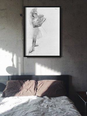 Vintage poster art Dancer With a Fan Edgar Degas