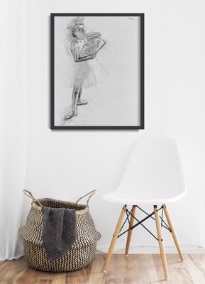 Vintage poster art Dancer With a Fan Edgar Degas