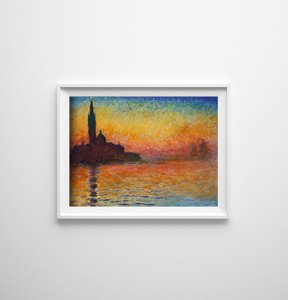 Poster San Giorgio Maggiore at Dusk Claude Monet