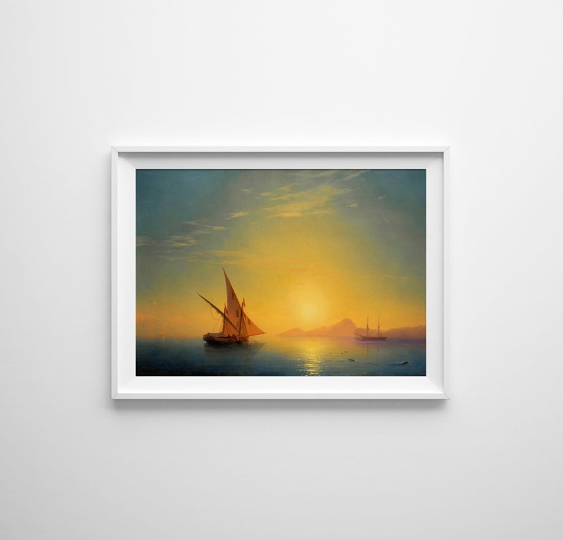 Wall art Sunset Over Ischia Ivan Aivazovsky