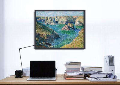 Poster Port Donnant Belle Ile Claude Monet