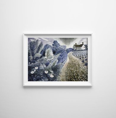 Wall art Farm House and Field by Eric Ravilious