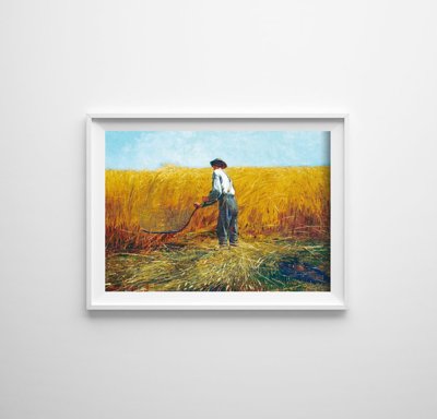 Vintage poster art The Veteran in a New Field by Winslow Homer