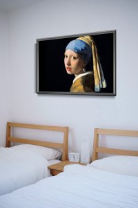 Vintage poster art Girl with a Pearl Earring by Johannes Vermeer