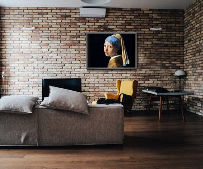 Vintage poster art Girl with a Pearl Earring by Johannes Vermeer