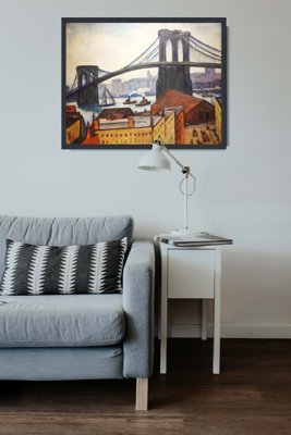 Wall art Brooklyn Bridge by Samuel Halpert