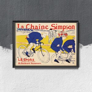 Poster Le Chaine Simpson by Henri de Toulouse Lautrec