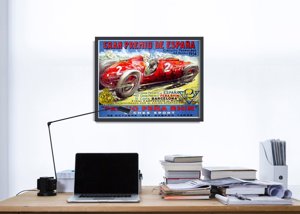 Vintage poster art Gran Premio de Espana Grand Prix Poster