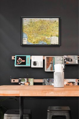 Wall art Old Map of Los Angeles The Wonder City Of America