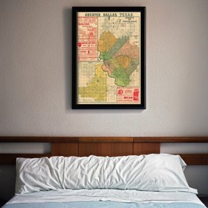 Poster Old Map of Rotterdam the Netherlands