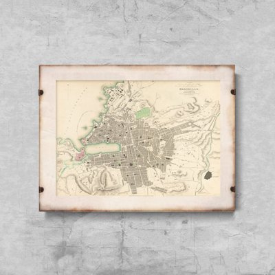 Canvas poster San Mateo Burlingame Hillsborough San Carlos Belmont Map