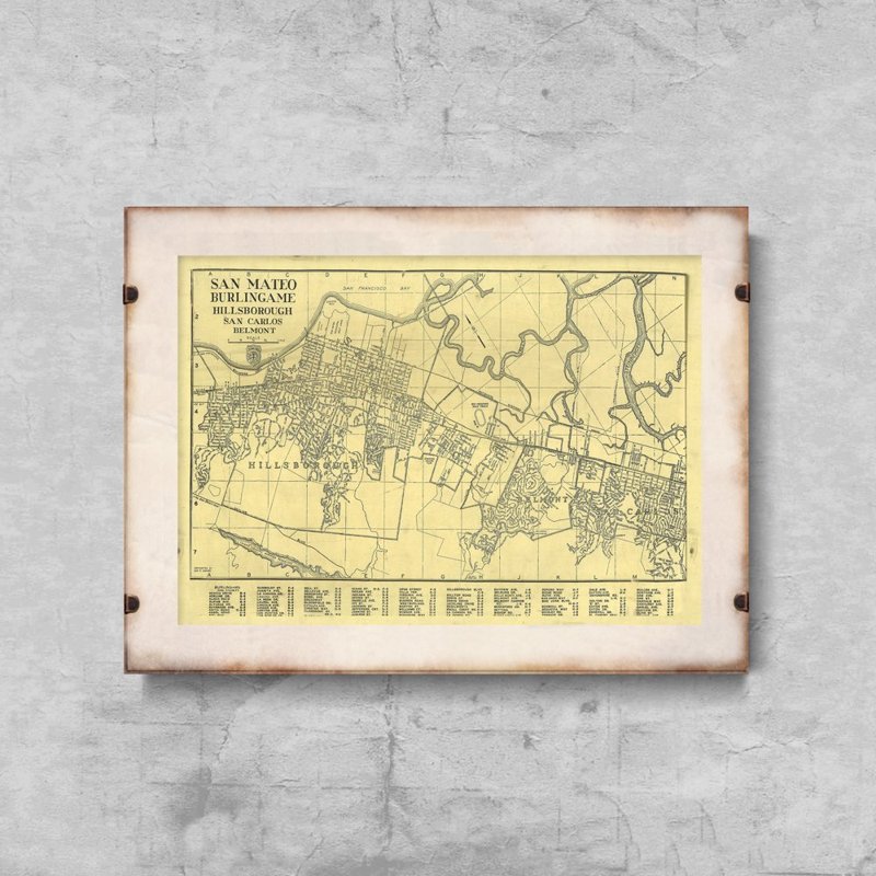 Poster Old Map of Philadelphia