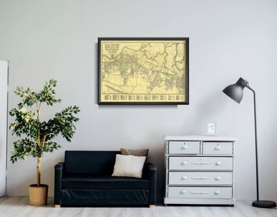 Poster Old Map of Philadelphia