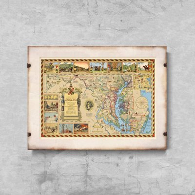 Vintage poster art Old Map of Delft Netherlands