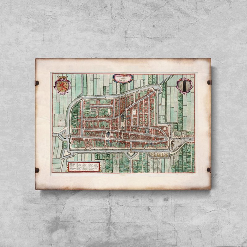 Wall art Colton Plan or Map of Boston
