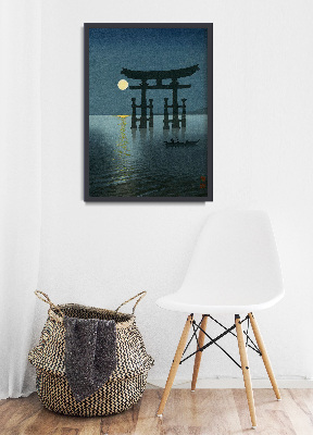 Poster Shichiri Beach in Soshu by Kawase Hasui