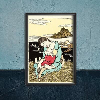 Vintage poster art Japanese Takehisa-Yumeji Ukiyo-e