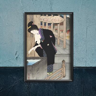 Canvas poster Visiting Kiyomizu Temple Miki Suizan Ukiyo-e