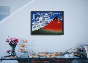 Poster Red Fuji Southern Wind Clear Morning Katsushika Hokusai