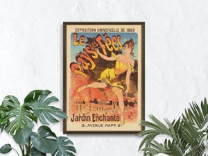 Poster Exposition Universelle de 1889 Le Pays des Fees