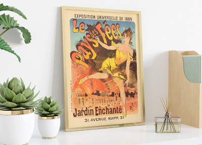 Poster Exposition Universelle de 1889 Le Pays des Fees