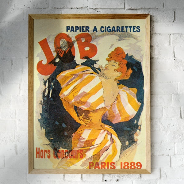 Poster Job papier a cigarettes