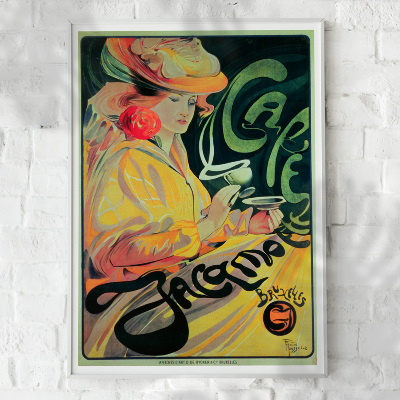 Poster Cafe Jacqmotte Bruxelles