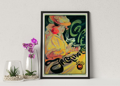 Poster Cafe Jacqmotte Bruxelles