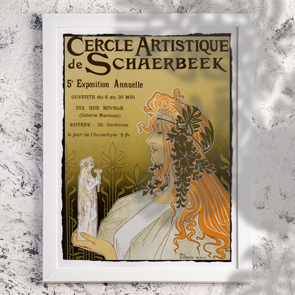 Poster Cercle Artistique de Schaerbeek Exposition