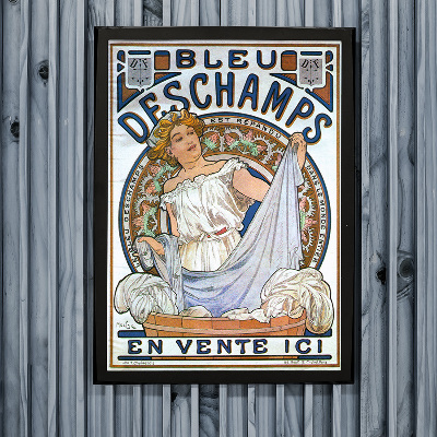 Poster Bleu Deschamps