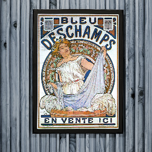 Poster Bleu Deschamps