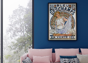 Poster Bleu Deschamps