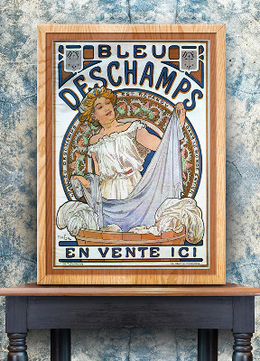 Poster Bleu Deschamps