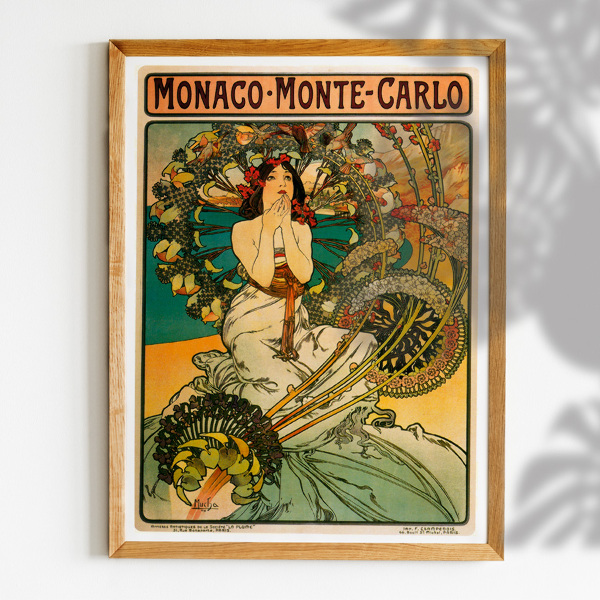 Vintage poster Monaco Monte Carlo