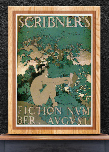 Vintage poster Scribners Fiction Number