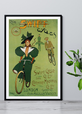 Vintage poster Ride Swift Cycles