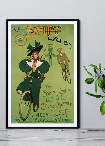 Vintage poster Ride Swift Cycles