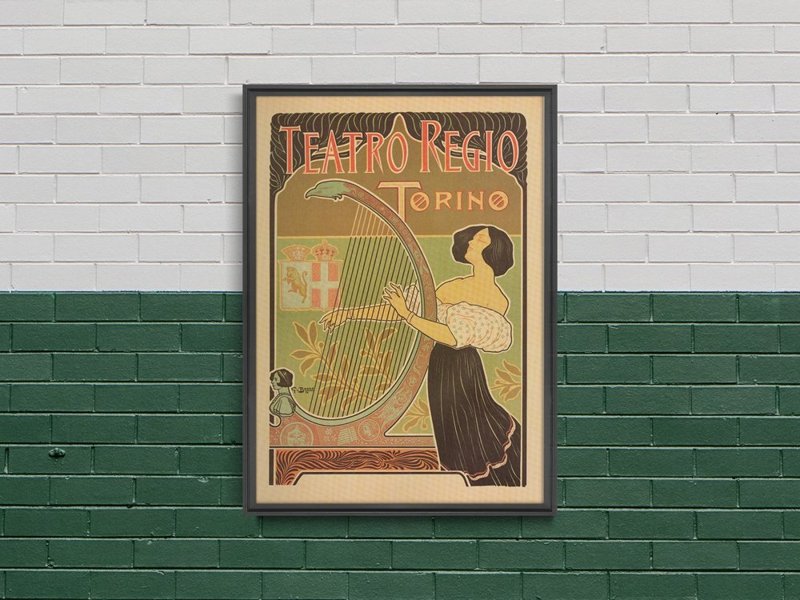 Vintage poster Teatro Regio Torino