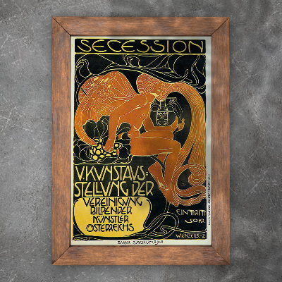 Vintage poster Vienna Secession Fifth Exhibition