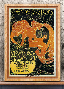 Vintage poster Vienna Secession Fifth Exhibition