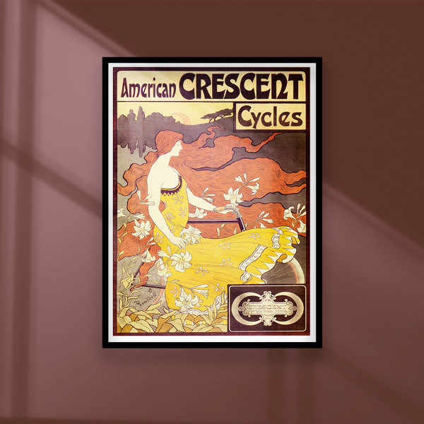 Vintage poster American Crescent Cycles