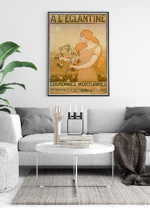 Vintage poster A LEglantine Couronnes Mortuaires