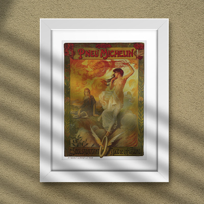 Vintage poster Pneu Michelin advertising for Michelin Tires