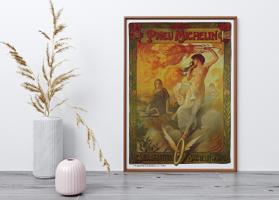Vintage poster Pneu Michelin advertising for Michelin Tires