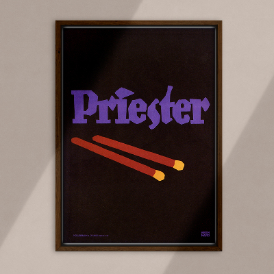 Vintage poster Priester advertising for match company